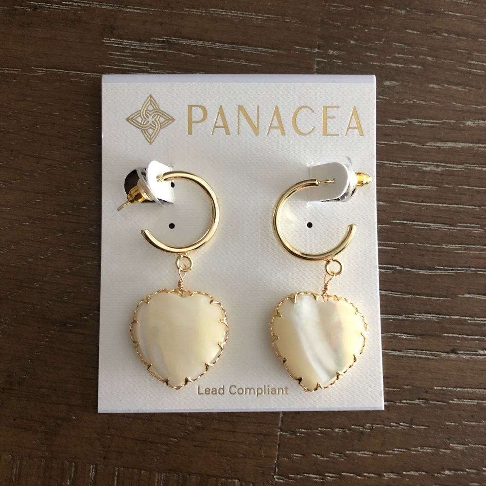 NEW Hoop with Heart Charm Earring